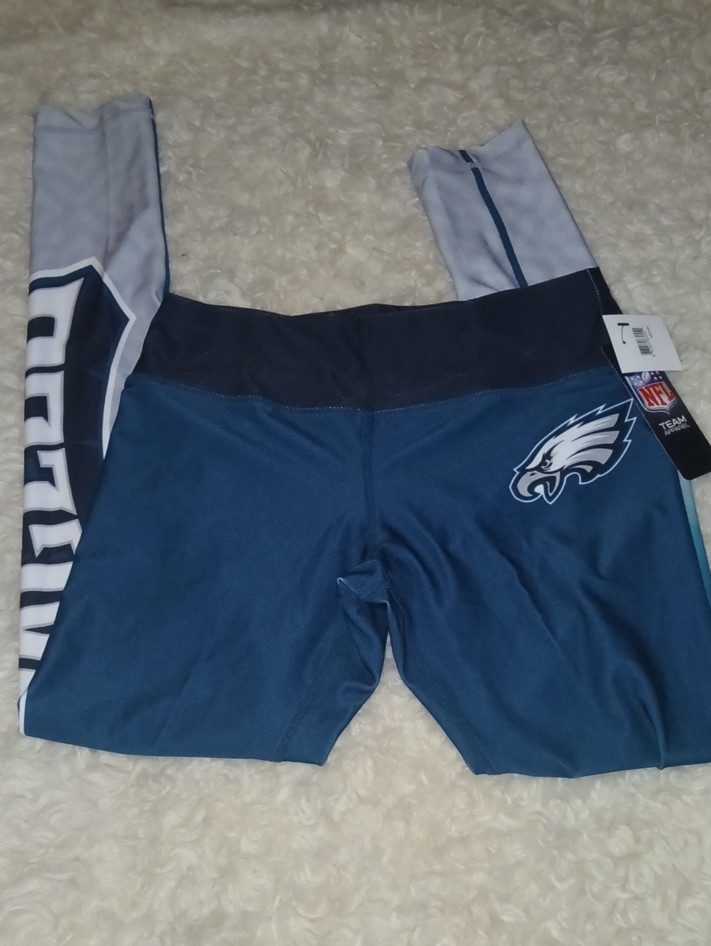 NFL Philadelphia Eagles Blue Womens Leggings with Team Logo